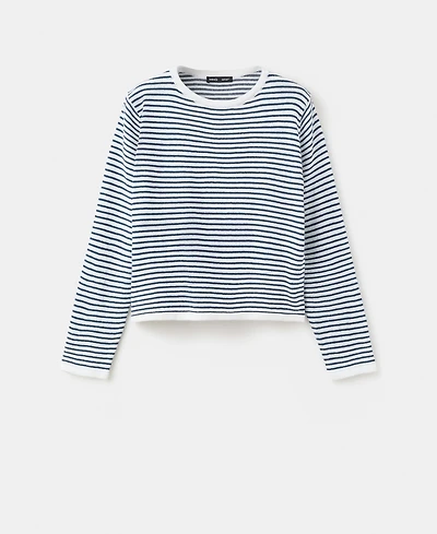 Mango Women's Knit Striped Sweater
