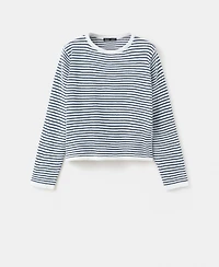 Mango Women's Knit Striped Sweater