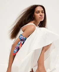 Mango Women's Boat-Neck Ruched Dress