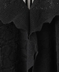 Mango Women's Embroidered Knit Halter Top