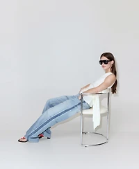 Mango Women's Low-Rise Straight Jeans