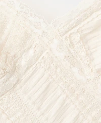Mango Women's Asymmetrical Lace Dress