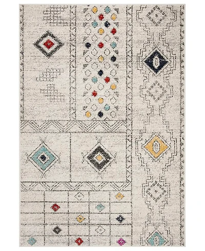 Safavieh Adirondack 206 Light Gray and Aqua 5'1" x 7'6" Area Rug