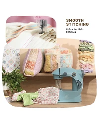 Clara Clark Mini Portable Sewing Machine & Complete Supplies Kit for Beginners and Kids - 48 Piece