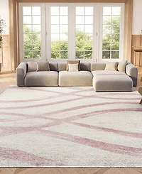 Safavieh Adirondack 125 Cream and Purple 5'1" x 7'6" Area Rug