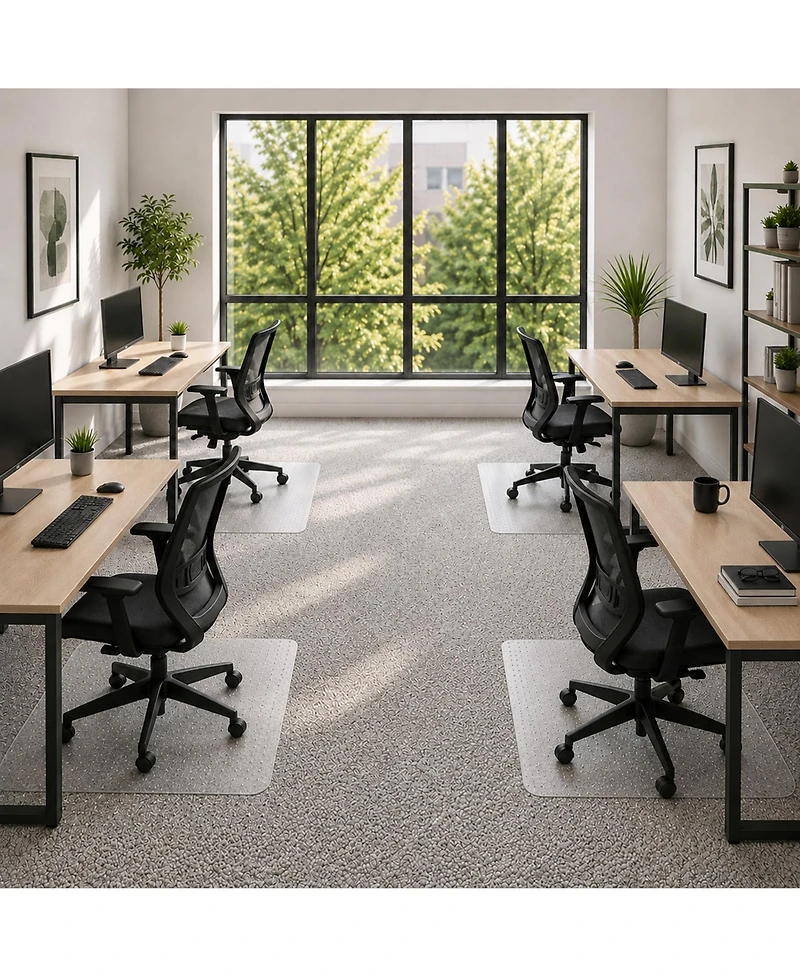 Workonit 36" x 48" Office Chair Mat for Low Pile Carpet ( Pack