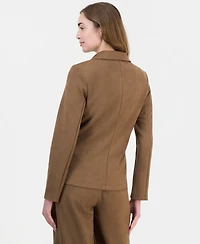 Nautica Women's Faux-Suede Blazer