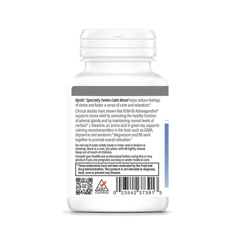 Kyolic Specialty Series Calm Mood, Stress Relief and Mood Support