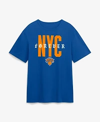 Fanatics Men's Blue New York Knicks Nyc Forever Legacy Cotton T-Shirt