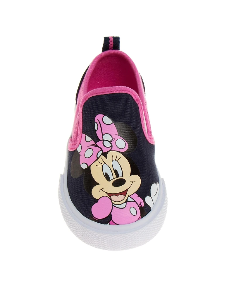 Minnie Big Girls Mouse Slip On Canvas Sneakers Casual Ready Comfort Fit