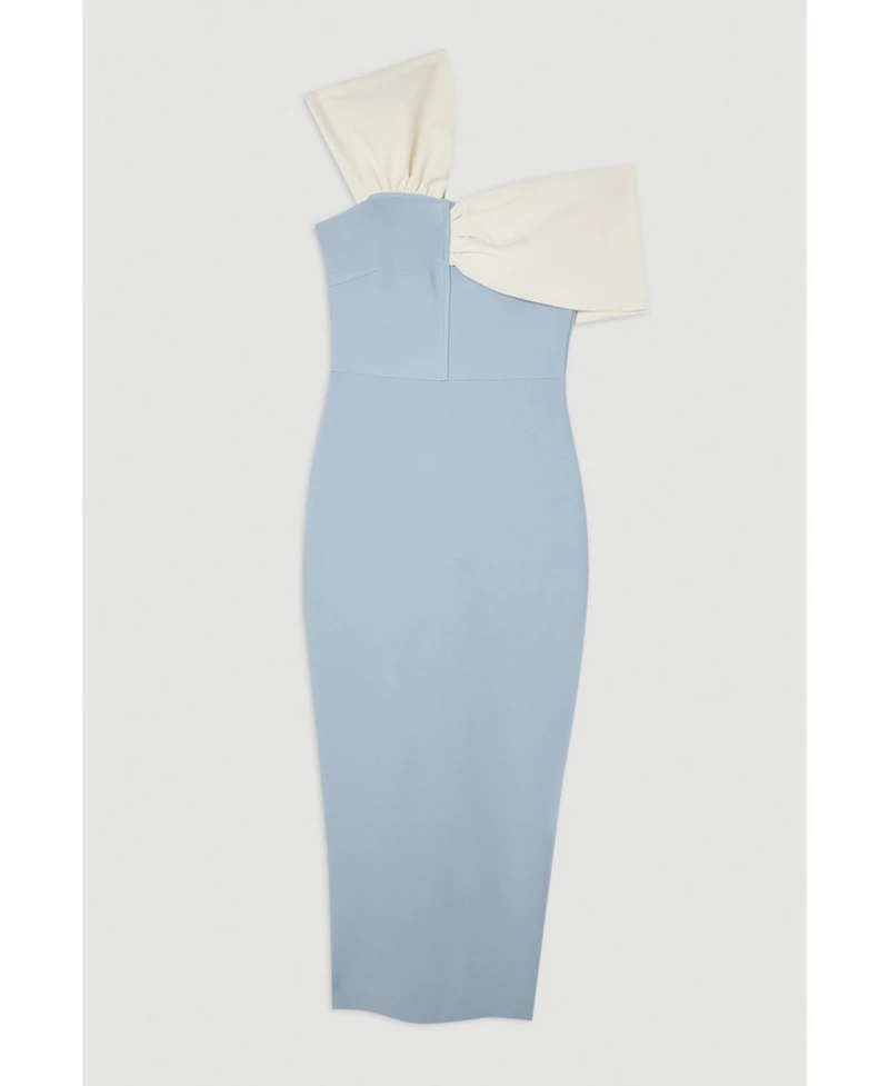 Karen Millen Women's Asymmetric Neckline Midi Dress