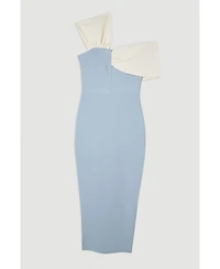 Karen Millen Women's Asymmetric Neckline Midi Dress