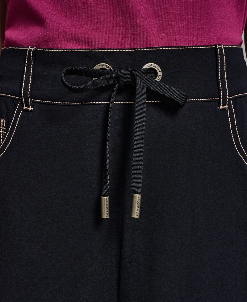 Karl Lagerfeld Paris Women's Pull-On Jersey Pants