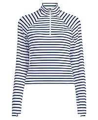 Lands' End Plus SunShade Upf 50 Quarter Zip Rash Guard