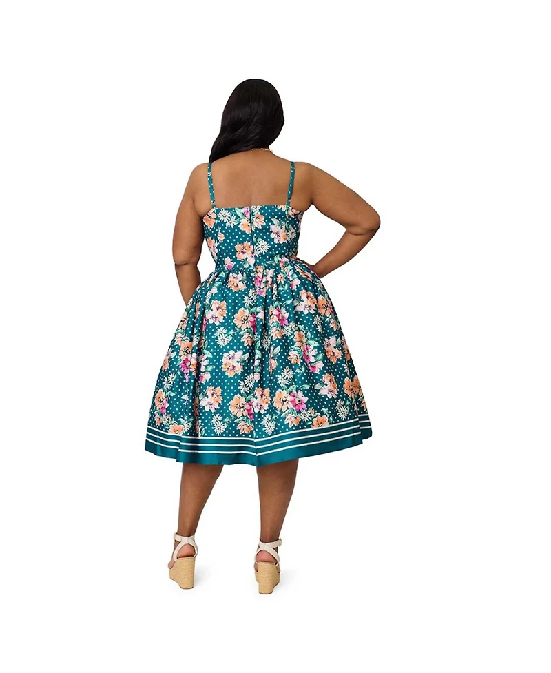 Unique Vintage Plus 1950s Sweetheart Swing Dress