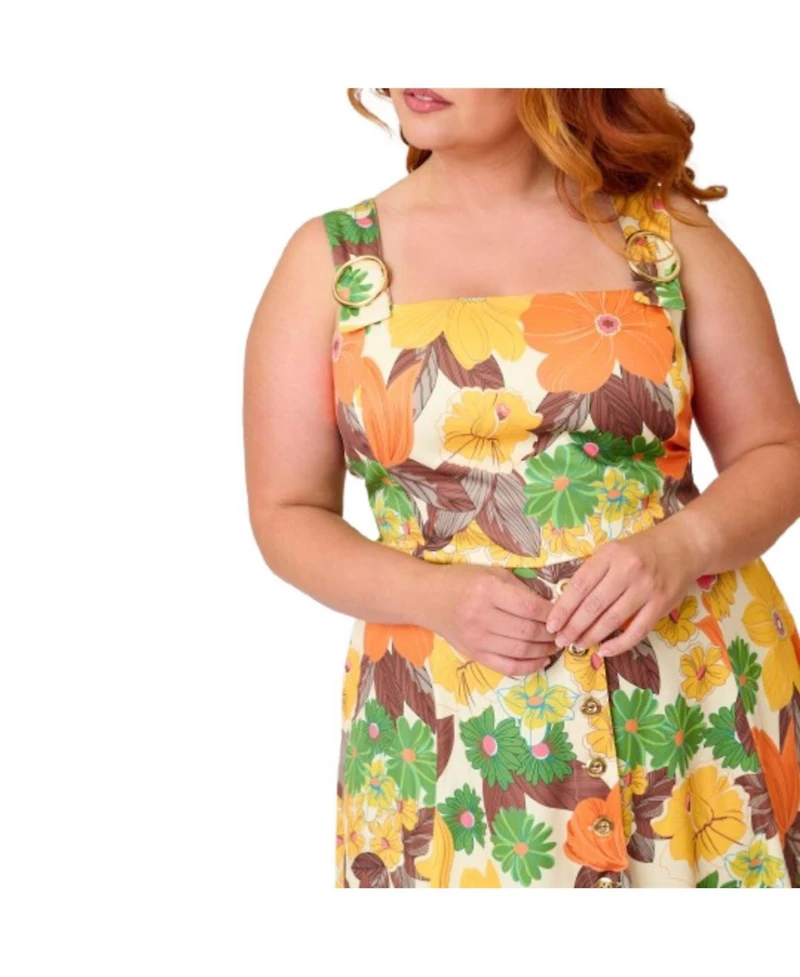 Unique Vintage Plus Picnic Perfect Midi Dress
