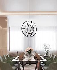 Artcraft Lighting Celestial 16" Metal Led Orb Chandelier