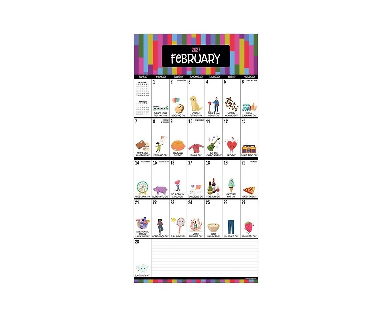 Tf Publishing Paper Goods 2027 Every Day's A Holiday Mini Calendar