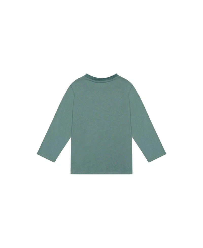 Deux par Little Boys 6- 12 Long Sleeve T-Shirt Turquoise