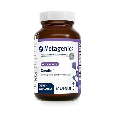 Metagenics Ceralin Forte Comprehensive Brain Health and Energy Metabolism Support With B Vitamins, Acetyl L Carnitine 90 Capsules
