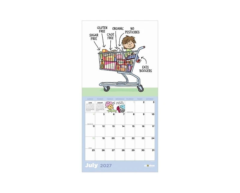 Tf Publishing Paper Goods 2027 Shoebox Laugh Out Loud Wall Calendar