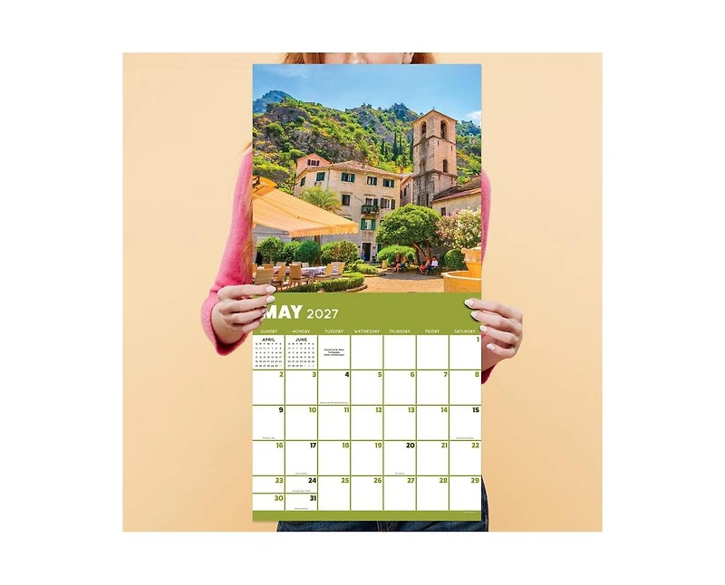 Tf Publishing Paper Goods 2027 World Travel Wall Calendar