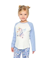 Deux par Little and Big Girl 6-12 Raglan Organic Cotton T-Shirt