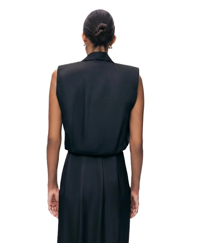 Nocturne Women's Embellished Belt-Detail Maxi Dress