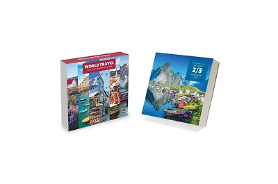 Tf Publishing Paper Goods 2027 World Travel Daily Desktop Calendar