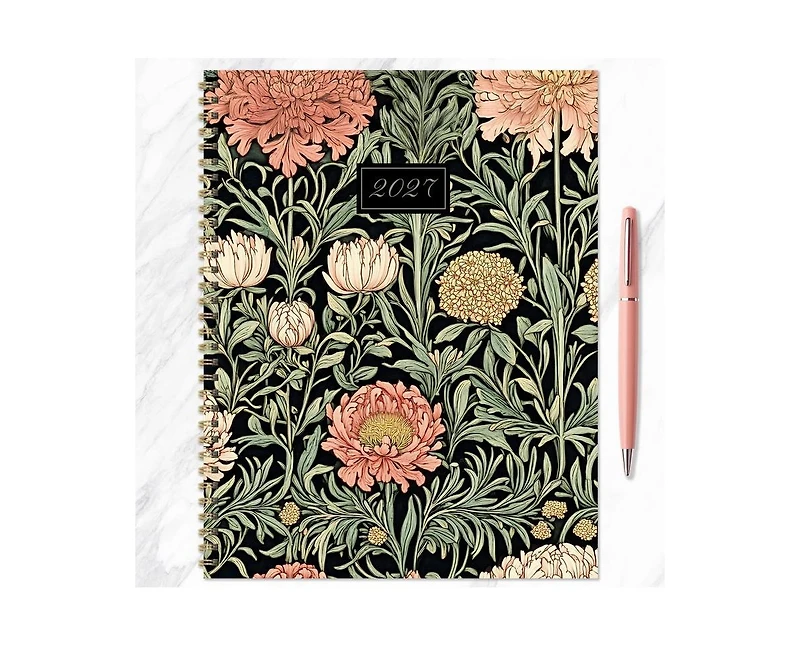 Tf Publishing Paper Goods 2027 Formal Flowers Large Weekly Monthly Planner
