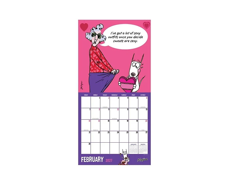 Tf Publishing Paper Goods 2027 Maxine Wall Calendar
