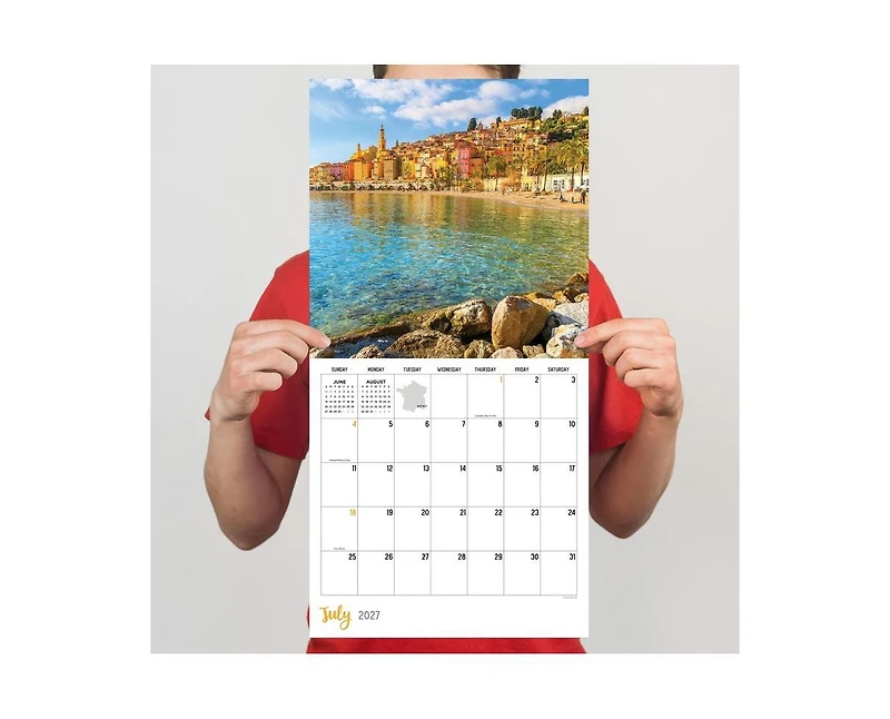 Tf Publishing Paper Goods 2027 France Wall Calendar