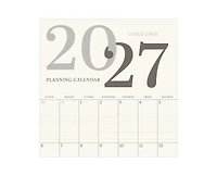 Tf Publishing Paper Goods 2027 Simple Aesthetic Grid Wall Calendar