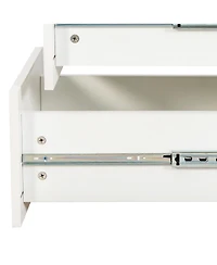 Flynama Tall Display Storage Cabinet with Shelves and Side Drawers