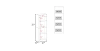 Flynama Bear Open Shelf Bookcase with 4 Shelves