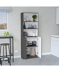 Flynama Modern 2 Door Bookcase with Shelves