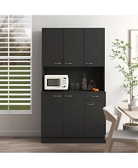 Flynama 70.87 Inch Tall Multi-door Combined Storage Wardrobe Cabinet