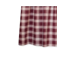 Ellis Curtain Country Check Tailored With 1.5inch Rod Pocket Window Tiers Brick