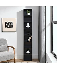 Flynama 70.9 Inch 8-Tier Detachable Adjustable Slim Media Storage Tower Home Narrow Bookcase