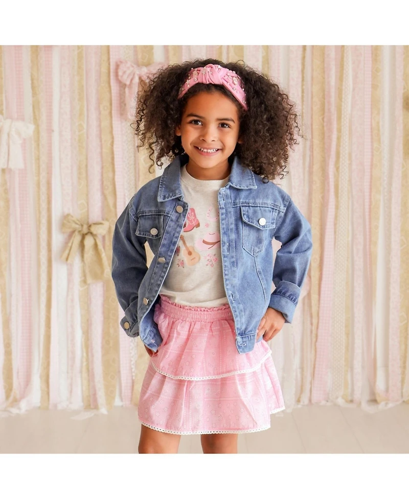 Sweet Wink Little Girls 5-8 Western Girlie Short Sleeve T-Shirt