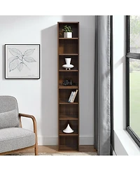 Flynama 70.9 Inch 8-Tier Detachable Adjustable Slim Media Storage Tower Home Narrow Bookcase