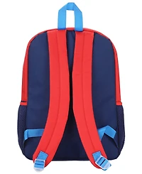 Bioworld Boys' and Girls' Hot Wheels Backpack, Lunch Kit, Pencil Case, Key Chain and Carabiner, 5-Piece Set