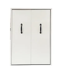 Flynama 3-Tier Adjustable Side Panel Mobile Dustproof Storage Bookcase Cabinet
