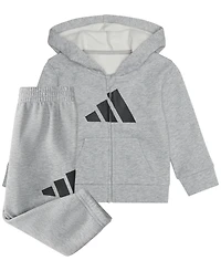 adidas Baby Boys' Long-Sleeve Jacket and Joggers, 2-Piece Set