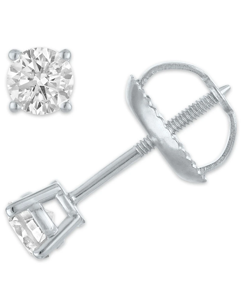Diamond Stud Earrings (1/4 ct. t.w.) 14k White Gold