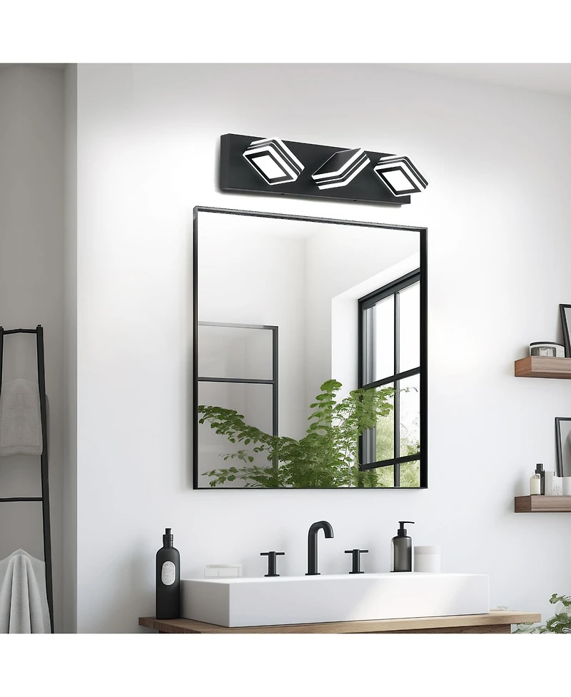 Midola Vanity Light Fixtures 3 Lights Up and Down Led Modern Bathroom Vanity Lights Over Mirror Bath Wall Lighting