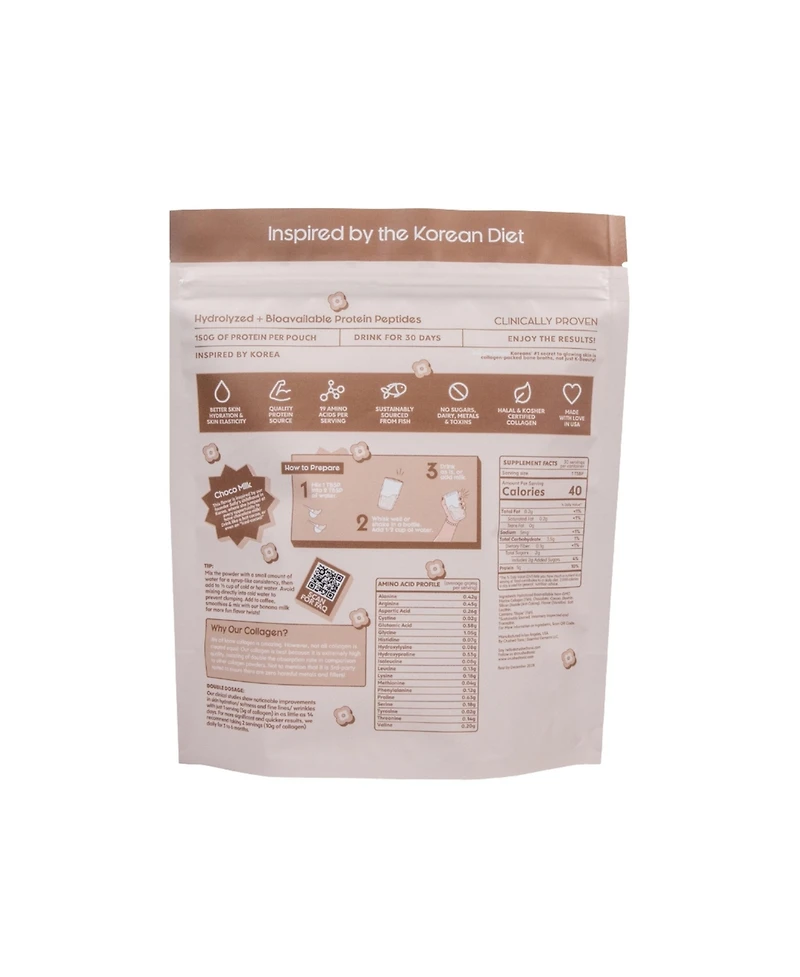 Crushed Tonic Chocolate Milk Collagen Powder