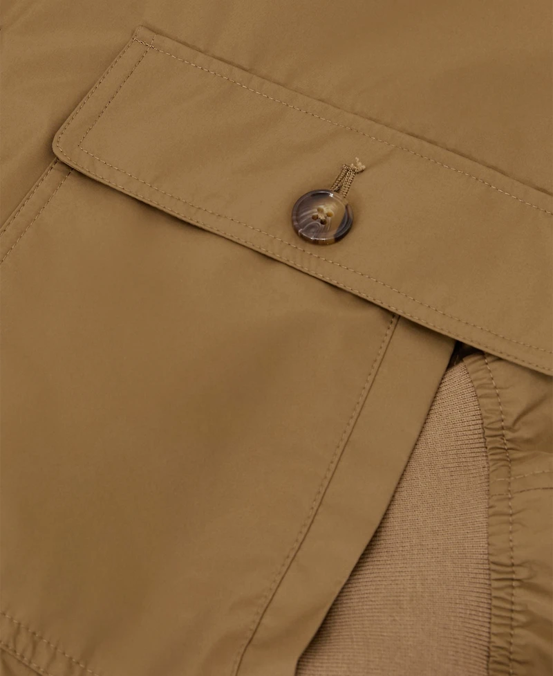Reiss Men's Latent Button Through Technical Shorts Jacket