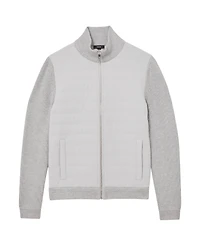 Reiss Men's Townsend Zip Through Funnel Quilted Jacket