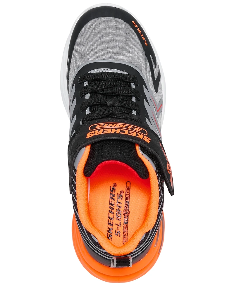 Skechers Little Kids' S Lights: Flex-Glow Ultra - Prism-Pacer Fastening Strap Light-Up Lifestyle Sneakers from Finish Line